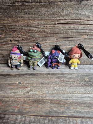 #ad Set Of 4 Mutant Mayhem Bag Clip TMNT Keychains $24.95