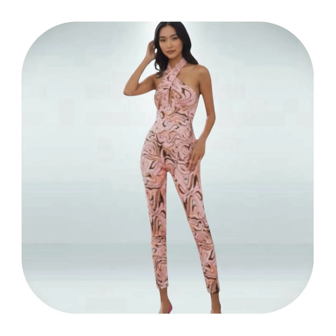open lace back dress Zara Jumpsuit  Mintha's Shoe Boutique