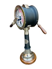 Antico telegrafo sala macchine nave 20" ottone nautico decorazione marittima