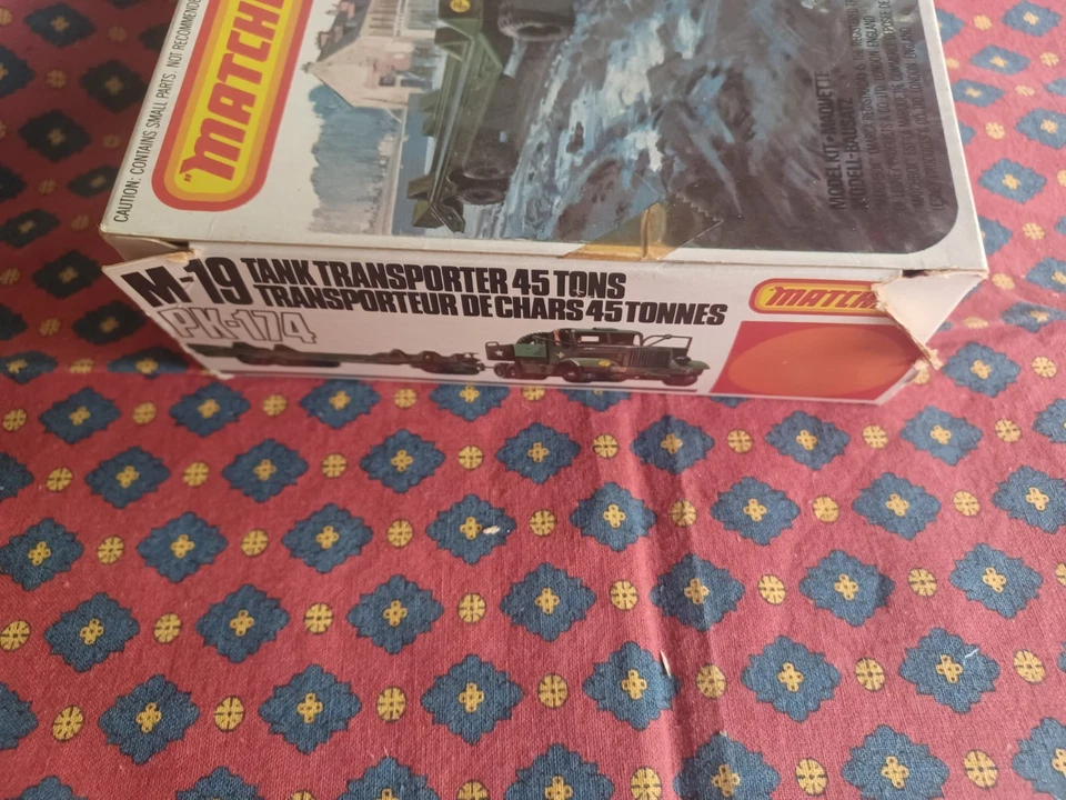 MATCHBOX PK-174 M-19 Tank Transporter 45 tons -1979 - plastic kit scala  1:76 - Immagine 2 di 2