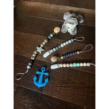 Boy Unisex Infant Baby Pacifier Clips Sloth Pacifier Holder Teething Accessories