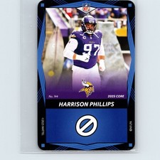 2025 Uno Elite NFL Core - Harrison Phillips #144 - Blue - Minnesota Vikings