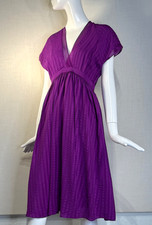2011 Balenciaga Silk by NICOLAS GHESQUIERE Knee Length PURPLE Dress FR40 US8 M
