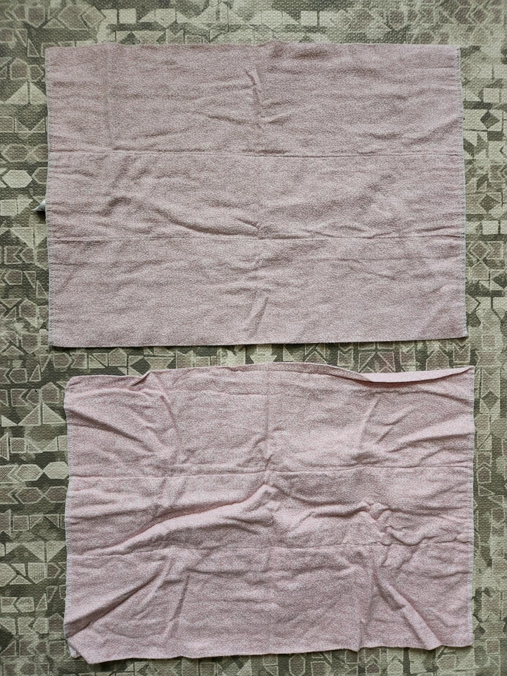Paquete de 2 paños Gerber 100 % algodón grande rosa claro con puntos blancos eructos nuevo sin etiquetas Foto 2 de 3