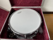 Ludwig Supraphonic Snare Drum LM411 14x6.5 Chrome w/Hard Case Serial 1980s