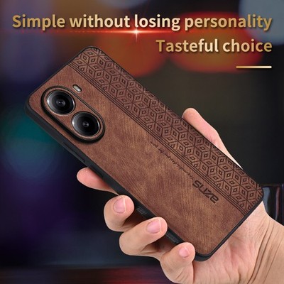 For Xiaomi Poco X7 Pro, Luxury Shockproof Business Retro Leather Soft Case Cover