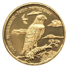 2 Zloty - 2008  Zwierzęta świata: Sokół wędrowny (łac. Falco peregrinus)