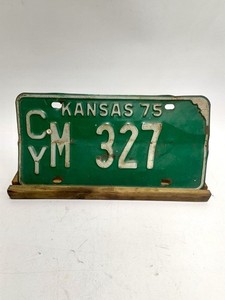 Kansas 1975 License Plate CY M327