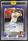2025 Bowman Draft Ike Irish Chrome Auto Purple Refractor 1st #/250 Orioles