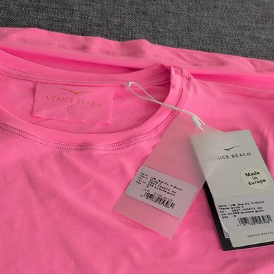 Venice Beach Damen Sport T-Shirt rosa Gr. S Rundhals UV-Schutz Training