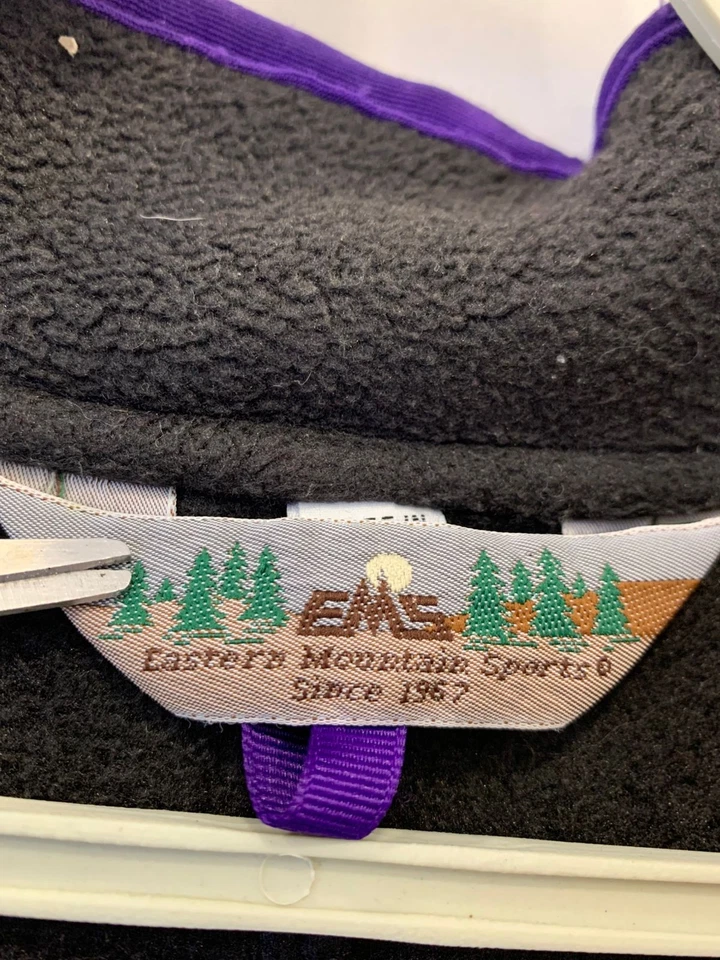 Vintage EMS Eastern Mountain Sports Polartec Fleece Jacket Gray Purple Trim M#30 - Image 3 of 4