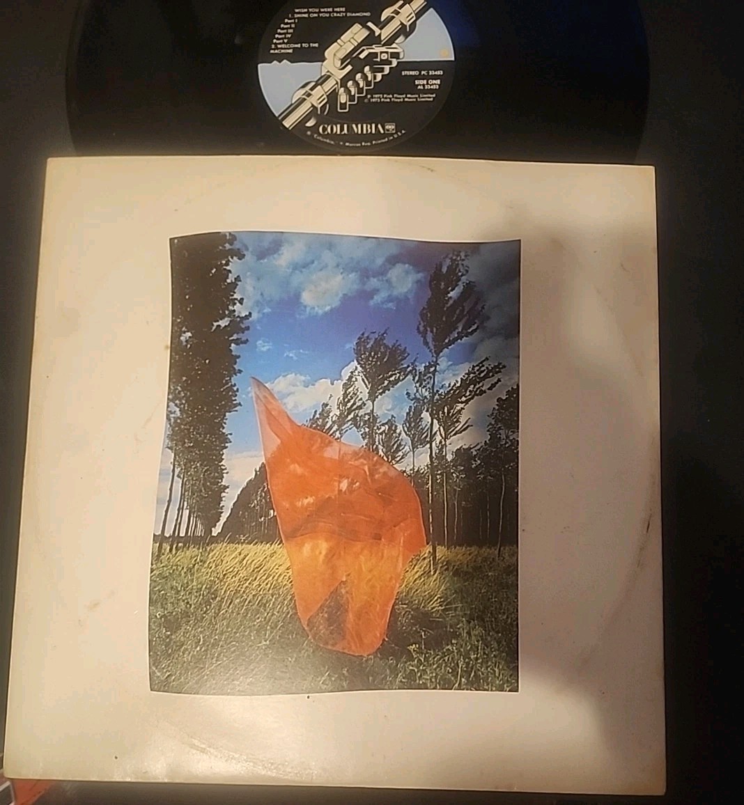 AL-33453-4AH PINK FLOYD Wish You Were Here. (No Case) Vinyl Record LP Tested