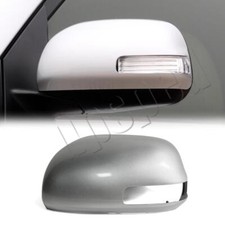 Silver Left Side Rearview Mirror Cap Cover Wsignal For Toyota Rav4 2009-2013