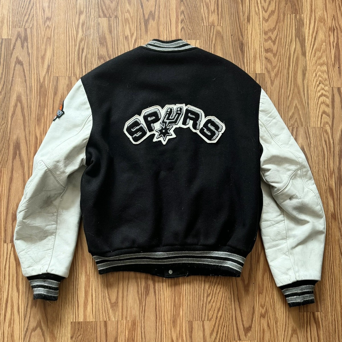 Vintage 80s DeLong NBA San Antonio Spurs Varsity Bomber Jacket