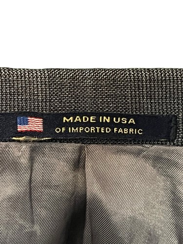 Giacca tuta lana blazer uomo 42R HART SCHAFFNER MARX grigio cappotto sportivo made in USA - Foto 9 di 10