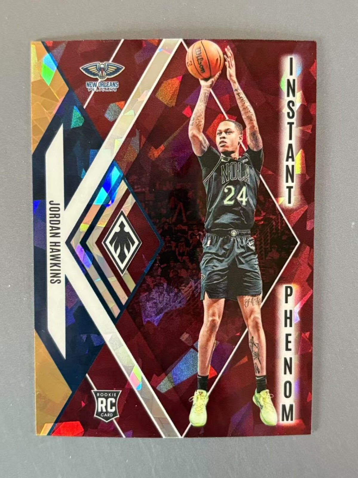 Jordan Hawkins 2023-24 Panini Phoenix Instant Phenom Maroon Ice /275 RC #14