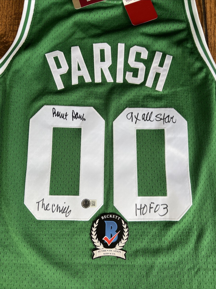 希少 レア 昭和レトロ TSPスポーツバックボストンバック 卓球 緑 グリーン Boston Celtics Robert Parish Signed Mitchell Ness Jersey 3