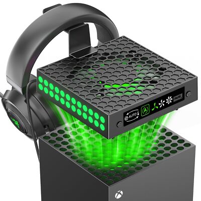 Series X Cooling Fan with Auto Mode, for Xbox Series X Console with LED Lights