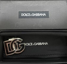 Dolce & Gabbana Geldklammer Geldbörse Vintage Logo Silber Herren Accessoire m...