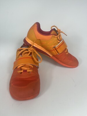 Reebok Womens Crossfit Lifter Weightlifting Shoes Orange M43660 Mesh SZ 