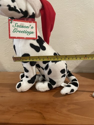 NWT Vintage Dalmation RARE-12” 1998 CVS Stuffins Toys Plush Christmas w/ Hat - Picture 13 of 14