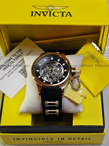 Invicta - Russian Diver - Automatic - LUME Skeleton- ROSE GOLD - mens watch - Picture 2 of 18