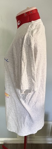 Vintage Ocean Saltwater SCI Maui FISH & coral grey shirt colorful medium M - Picture 14 of 20