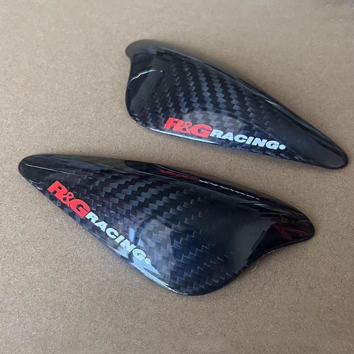 Carbon Fiber Tank Sliders Protection Cover For Triumph Street Triple 765 S/R/RS - Foto 1 di 8