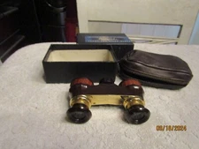 Vintage Fee and Stemwedel Airguide 44A  Opera & Sport Glasses w Case Box Brown