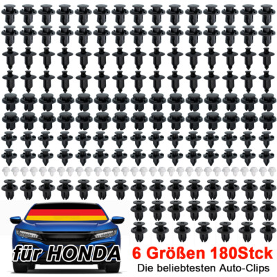 180 X Halter Befestigung Clips Klips Spreizniet Stoßstangen Für Honda Civic DE