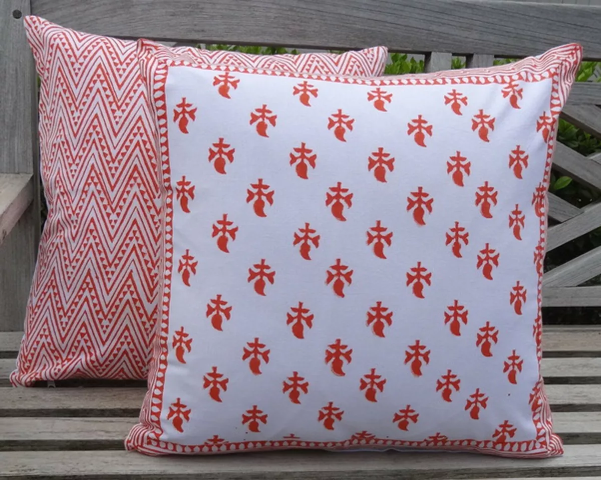 Orange cushion covers clearance ebay