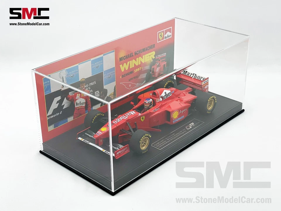 RÉPLICAS DE GP 1:18 Ferrari F1 F310B Michael Schumacher ganador de Canadá 1997 con calcomanía Foto 2 de 4