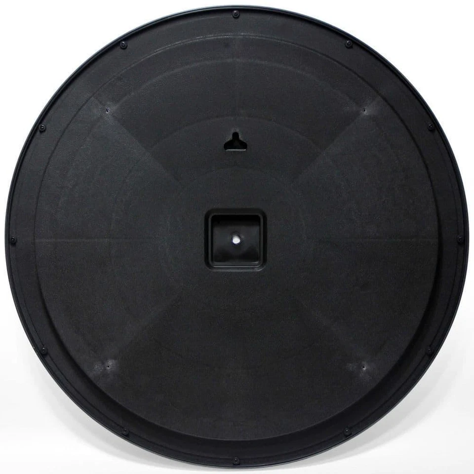 Infinity Instruments Wall Mirror Matte Black Framed Keyhole Hanging 22"W x 22" H - Image 4 of 4