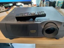 Toshiba TLP710 Projector W/ Remote, Manual, Extra Lamp, Power Cord - IMMACULATE 