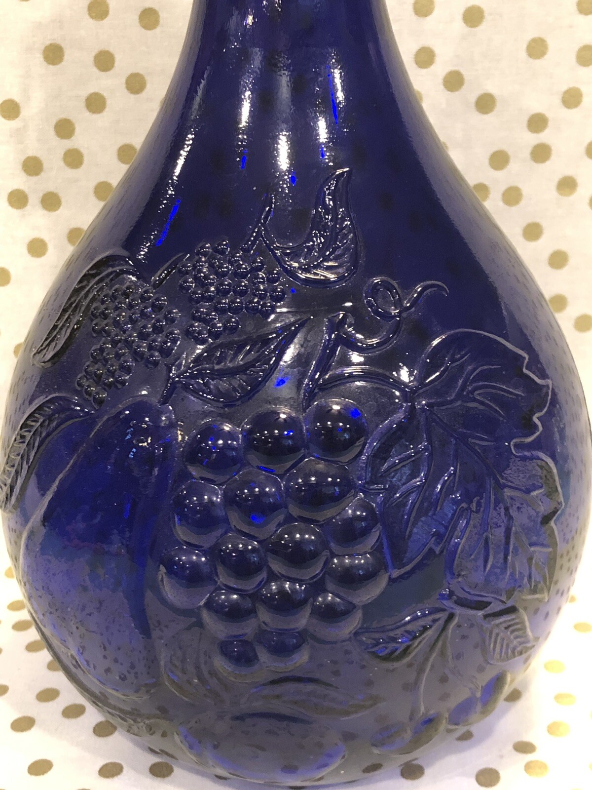 Vintage Casadis Milano Cobalt Blue "Jus de Fruits" Glass Jug Italy eBay