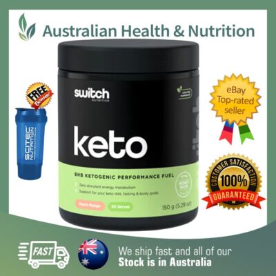 SWITCH NUTRITION KETO BHB PERFORMANCE 30 SERVES + FREE SAME DAY POST & SHAKER