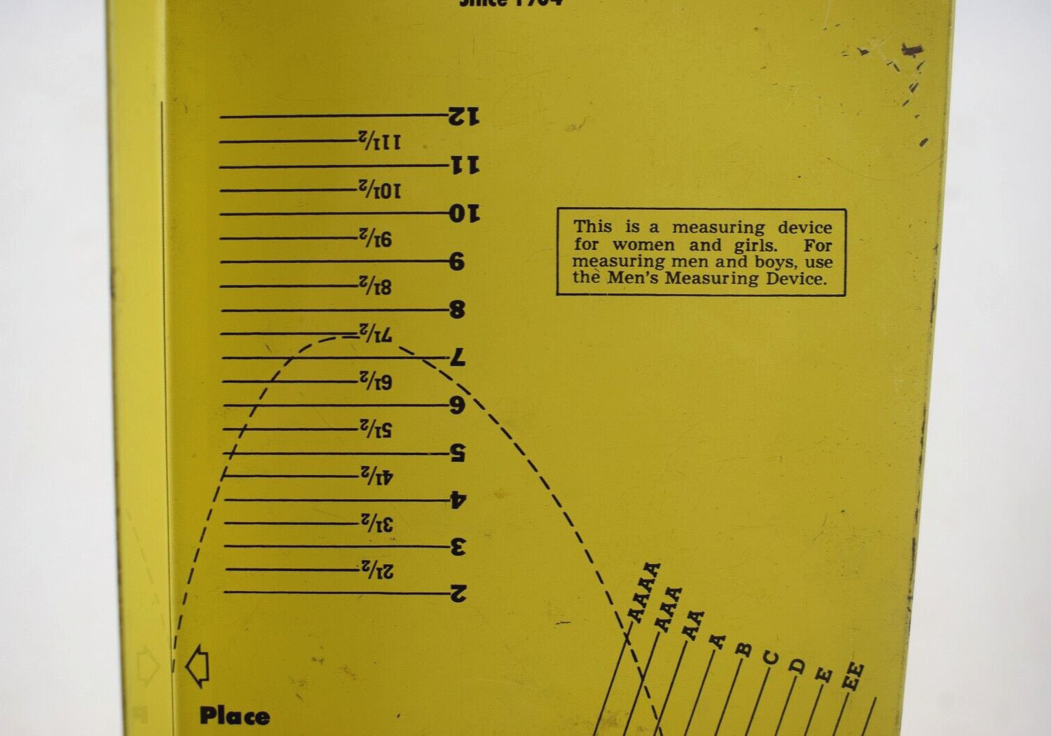 Vintage Mason Shoe Sizer Foot Measurement Tool Guide Gem
