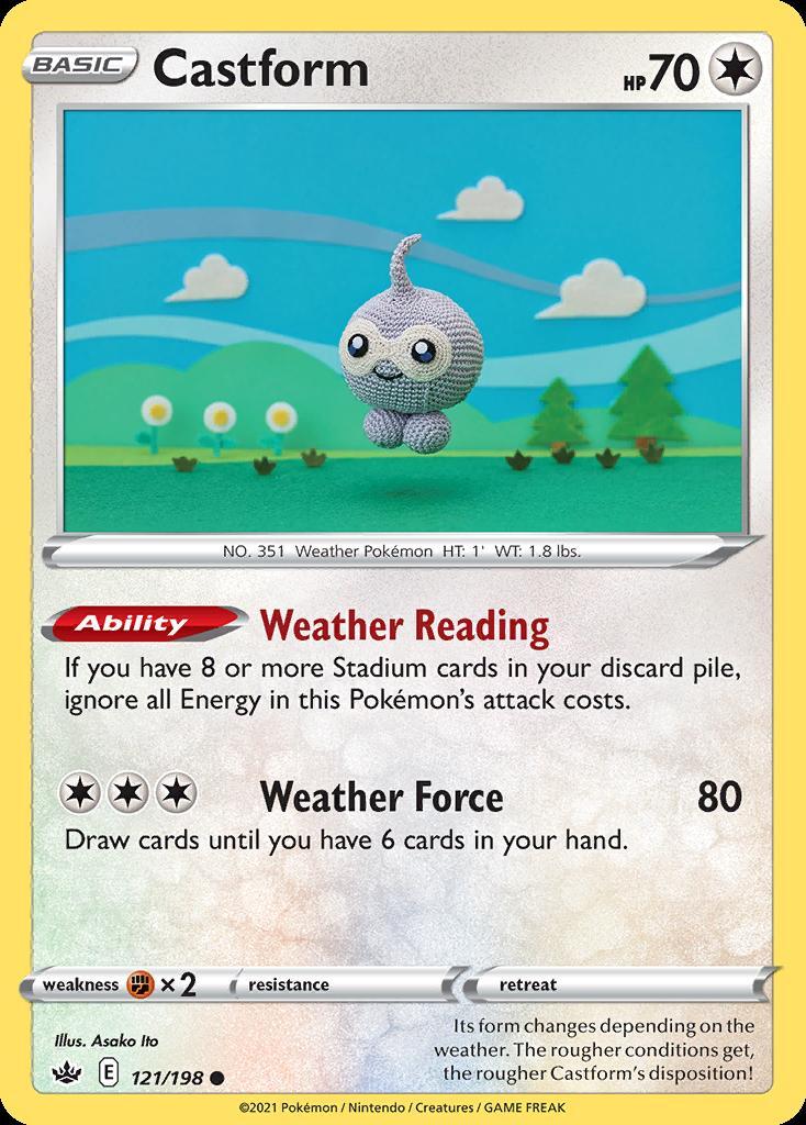 Pokemon Castform (121/233) Chilling Reign LP
