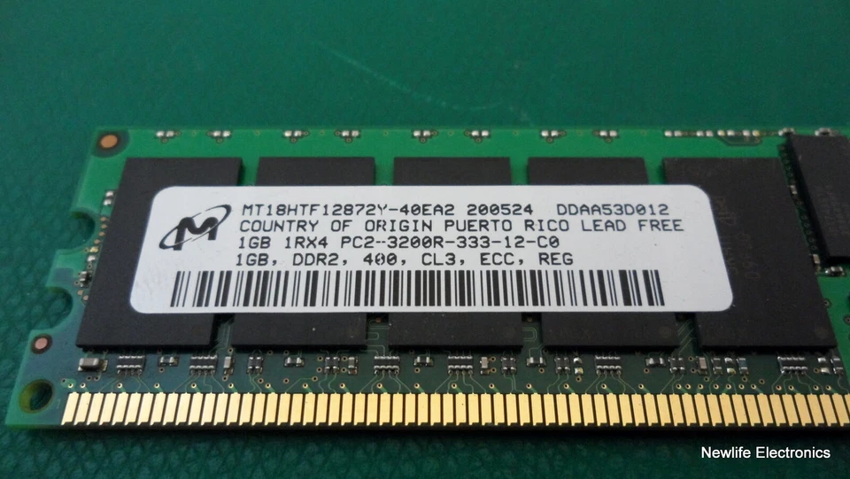 HP 359242-001 1GB PC2-3200 DDR2 SDRAM Server Memory 345113-051 - Image 2 of 4