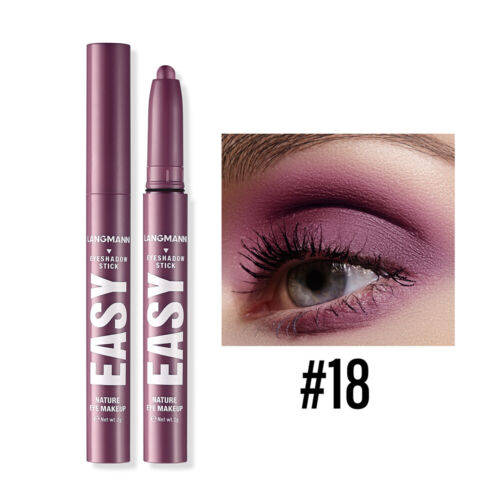 Eye Shadow Stick Highlight Pencil Waterproof Eyeshadow Pen Matte Pearlescent - Picture 19 of 34