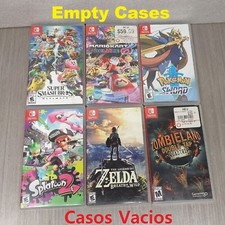 Lot of 6 Nintendo Switch Empty Cases/Casos Vacios