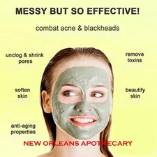 Bentonite  Clay Powder Face Mask Body Healing Detox Facial 100% Pure Deep Pore