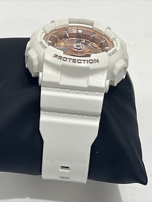 Casio Baby-G BA-110 5338 White, Gold Ana-Digi Quartz Watch W
