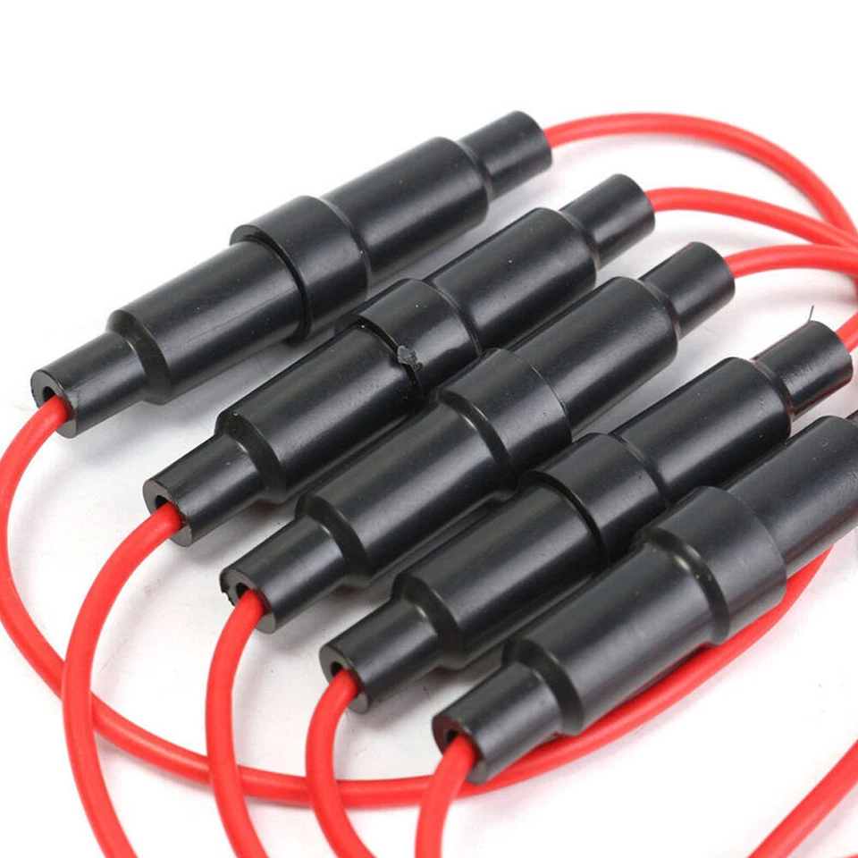 20pcs Inline Round Glass Fuse Holder 30A Max Screw-Type Wire 250V Small 5x20mm - Image 4 of 4