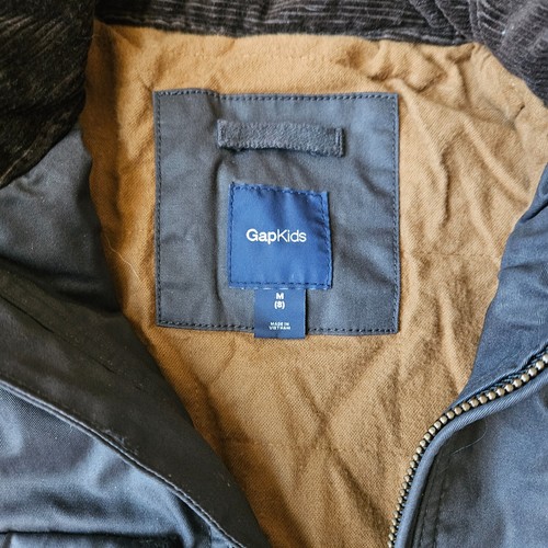 Gap Brown Boys Jacket Medium Size 8, Polyvinyl Shell Motorcycles Bomber Jacket - Picture 7 of 7