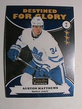 VERY RARE ! 17-18 O PEE-CHEE PLATINUM DESTINED FOR GLORY AUSTON MATTHEWS !!
