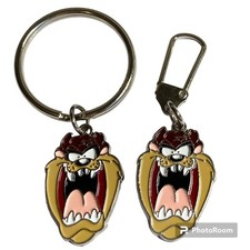 Vintage Taz Tas Tasmanian Devil Zipper Pull  Keychain Warner Bros Looney Tunes