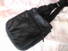 Leather Crossbody Saddle Bag With 2 Inch Strap