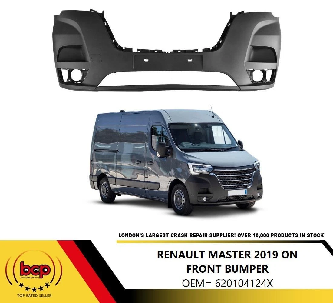 RENAULT MASTER 2019 ON FRONT BUMPER TEXTURED OE NUMBER= 620104124X  