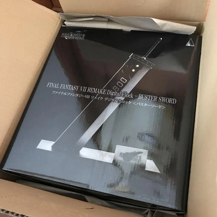 Final Fantasy VII Remake Digital Clock BUSTER SWORD W238×D100